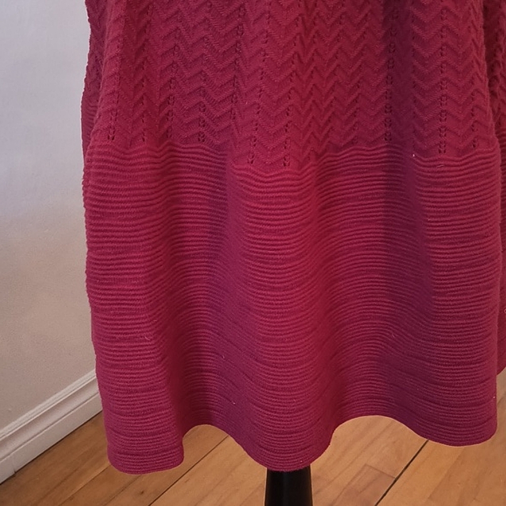 Sandro Midi dress. Size large. Beautifully Braided Red Midi Dress. - Picture 4 of 6